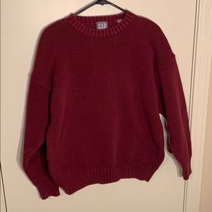 Burgundy Gap Sweater